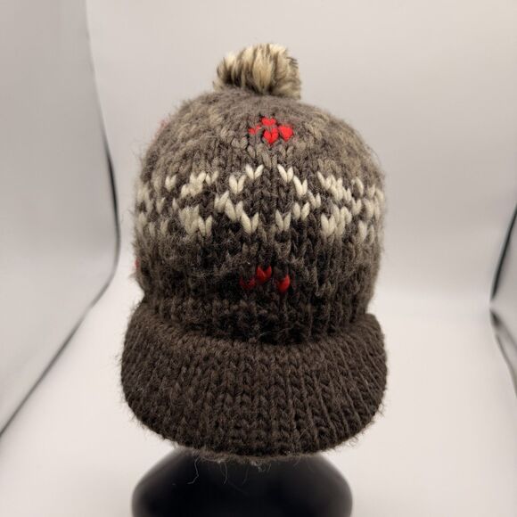 San Diego Hat Company Women's Knit Brim Winner Cap with Pom Pom - Picture 2 of 5